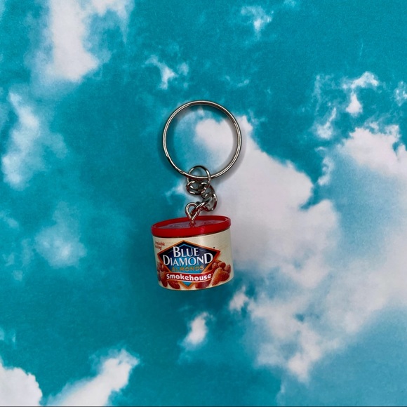 Smokehouse Almonds Keychain | Handmade | Mini Brands | Quirky | Fun | NWOT - Picture 7 of 15